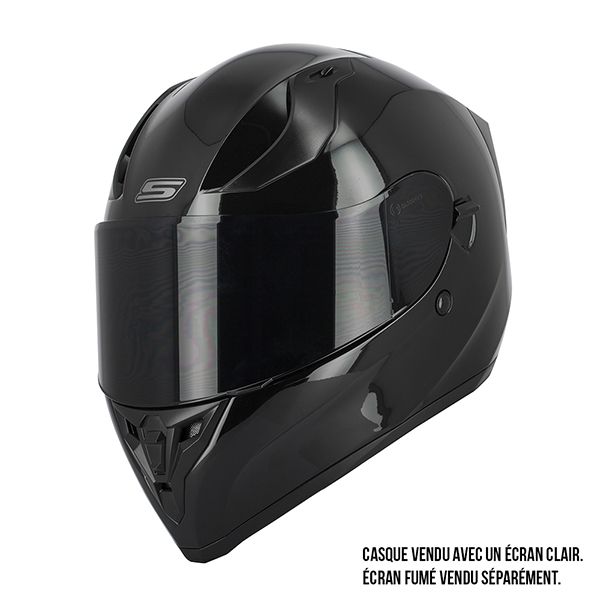 CASQUE MOTO INTÉGRAL ULTRALIGHT VINTAGE UP NOIR/BLANC MAT